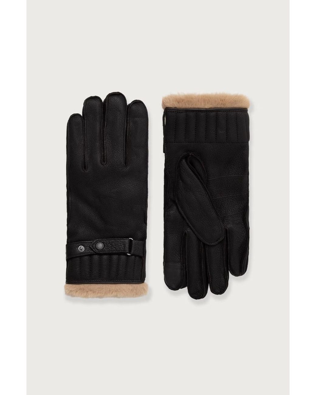 Guanti Da Uomo di Barbour in Black da Uomo