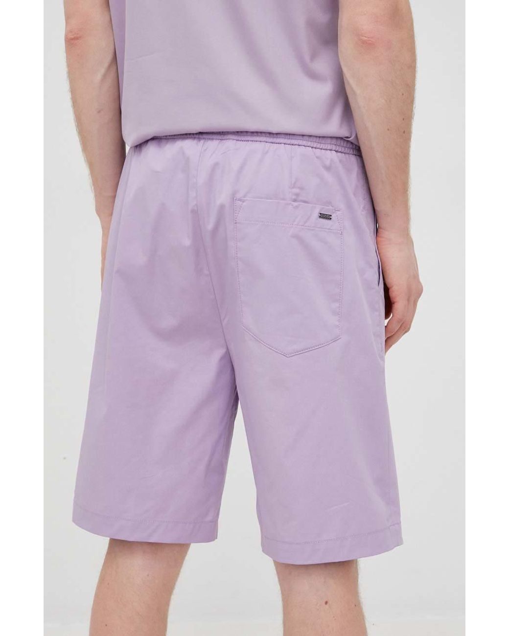 Pantaloncini di HUGO in Purple da Uomo