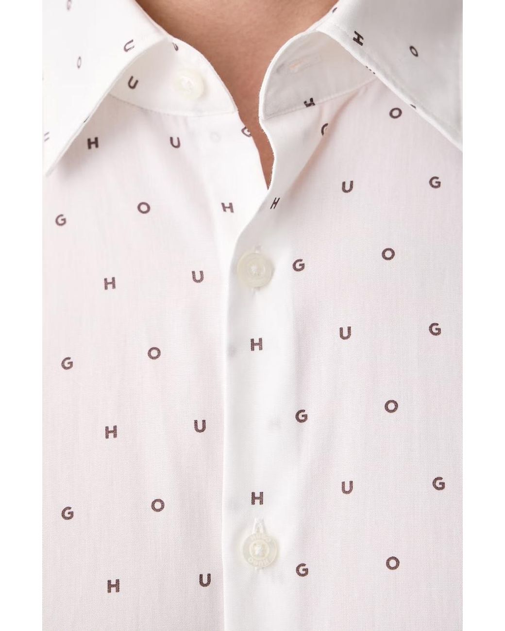 Camicia Da Uomo di HUGO in White da Uomo