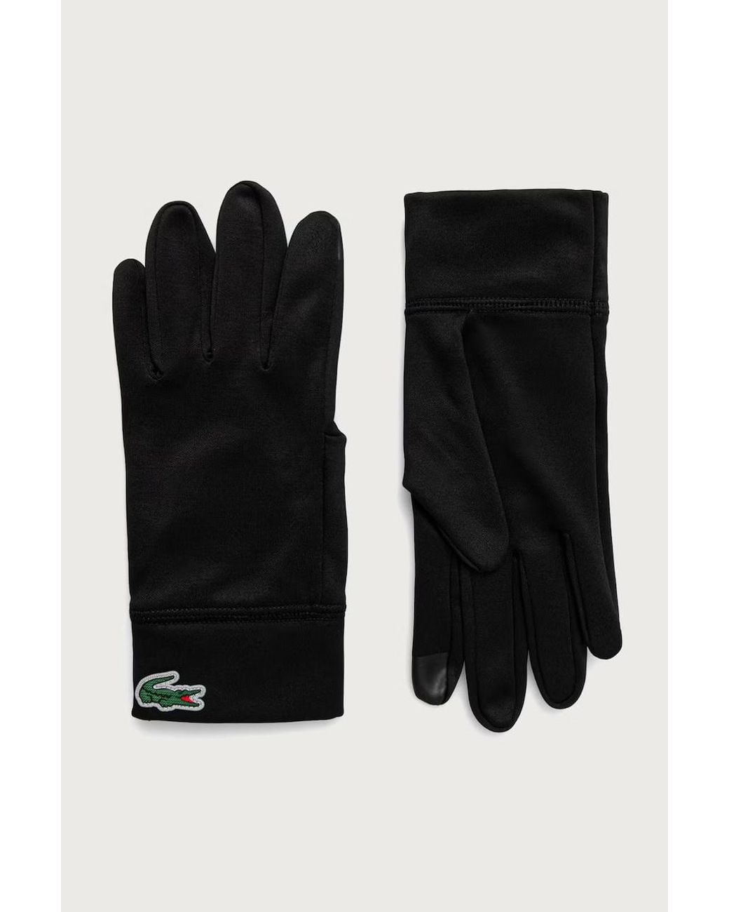 Guanti di Lacoste in Black