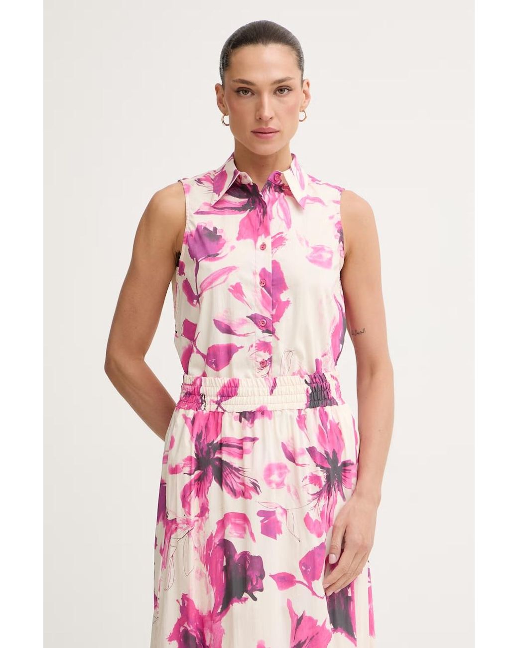 Camicia Da Donna Con Cotone di MARC AUREL in Pink