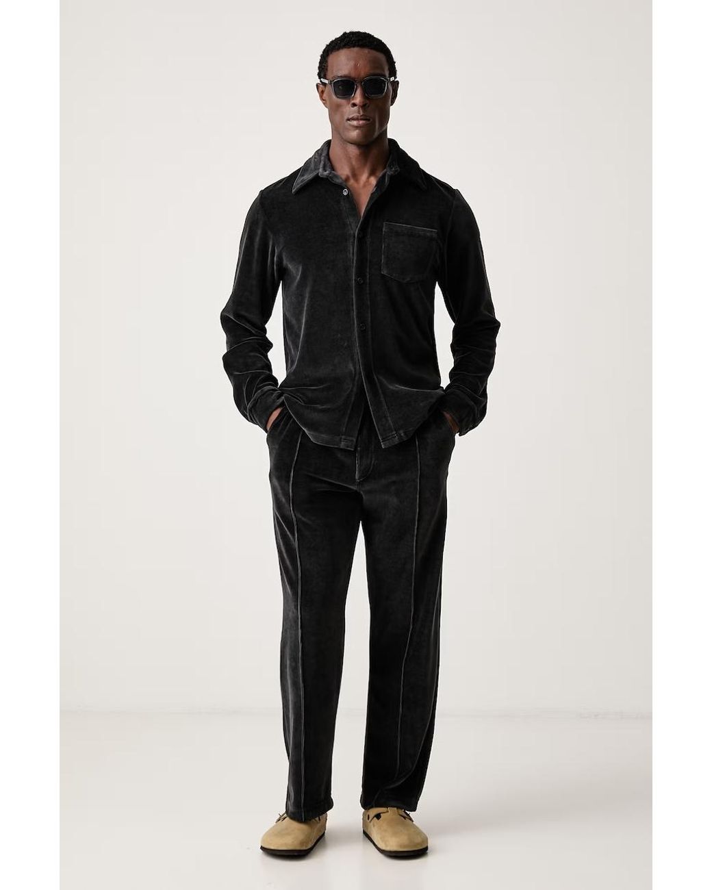 Camicia Da Uomo di Oas in Black da Uomo