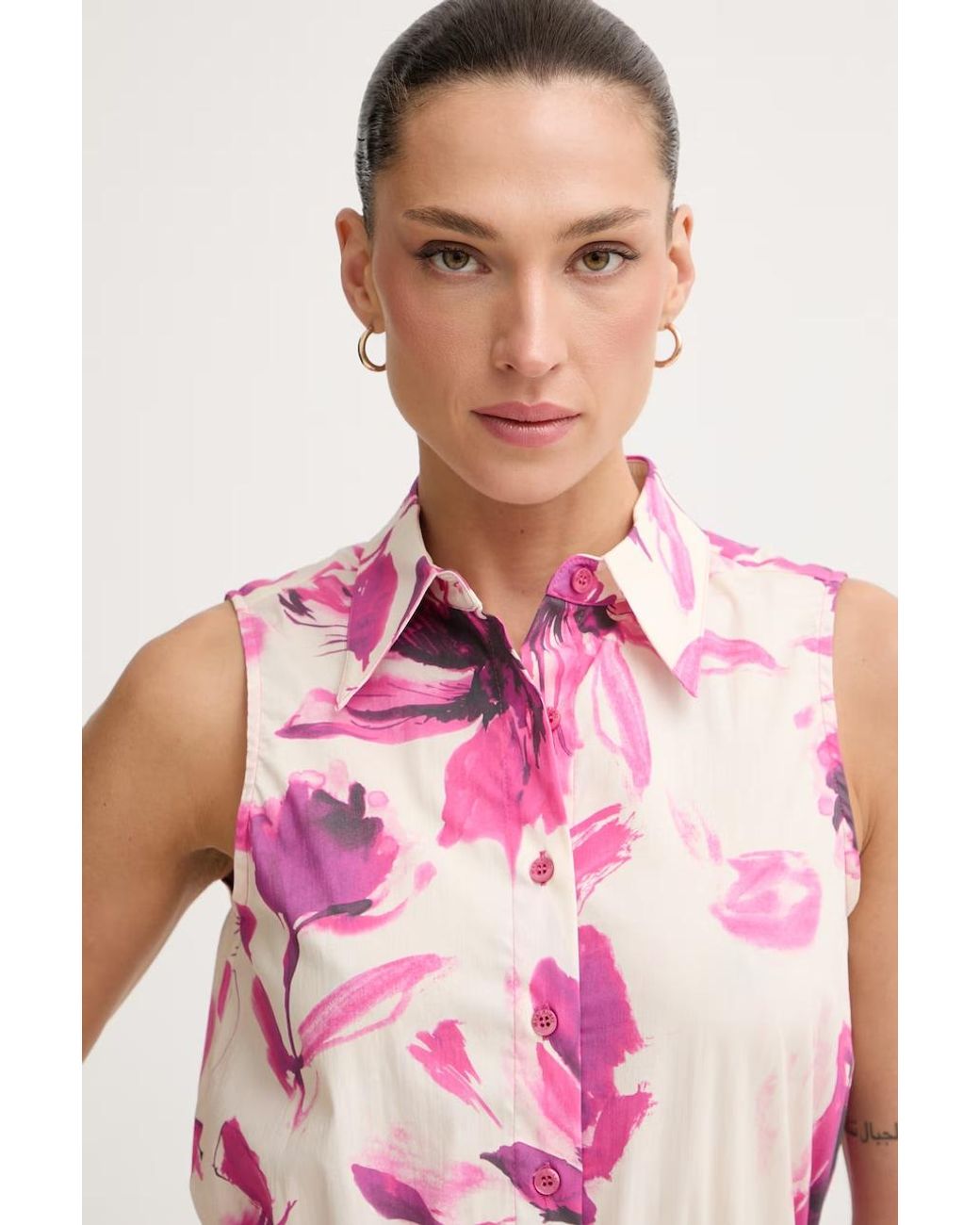 Camicia Da Donna Con Cotone di MARC AUREL in Pink
