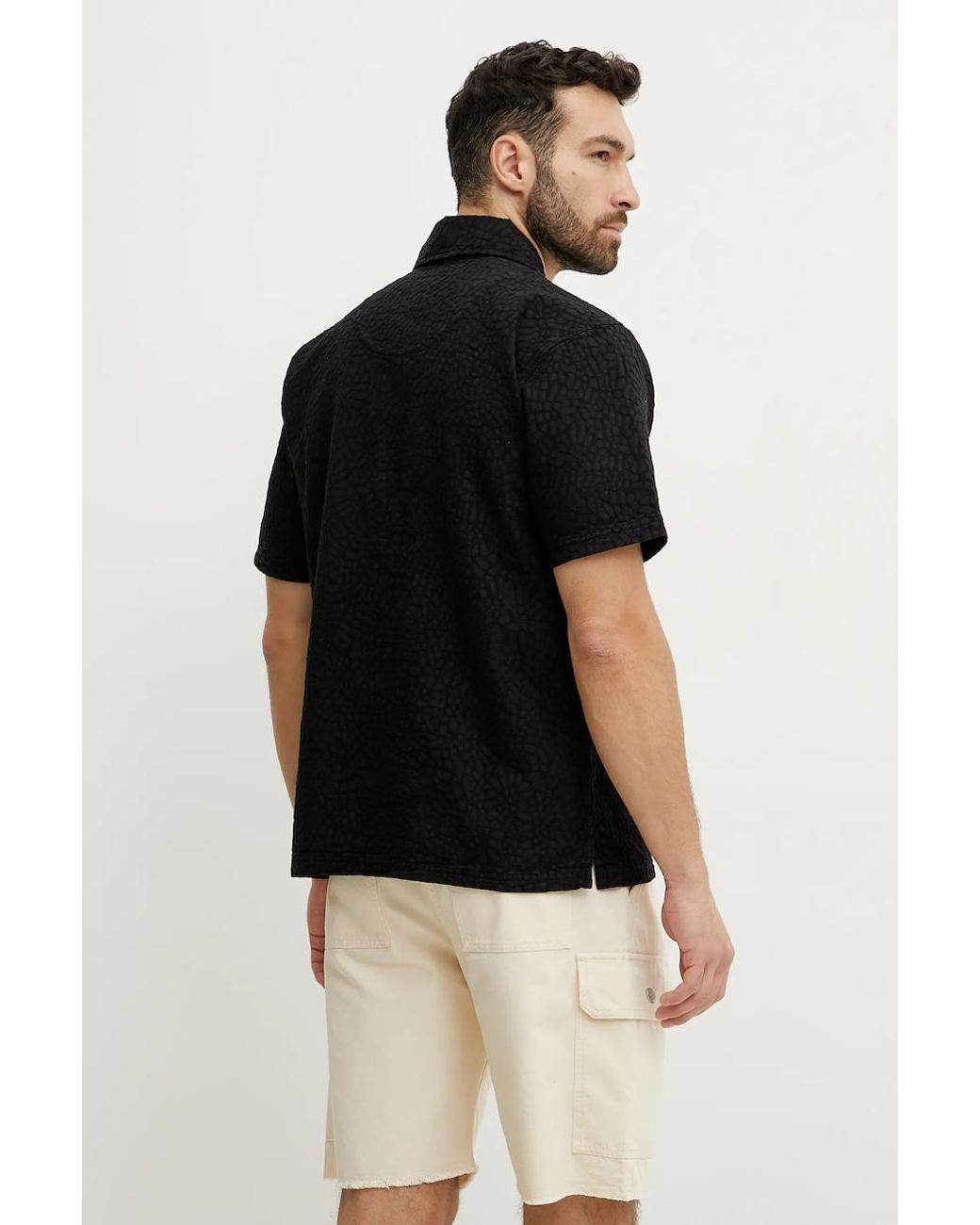 Camicia di Oas in Black da Uomo