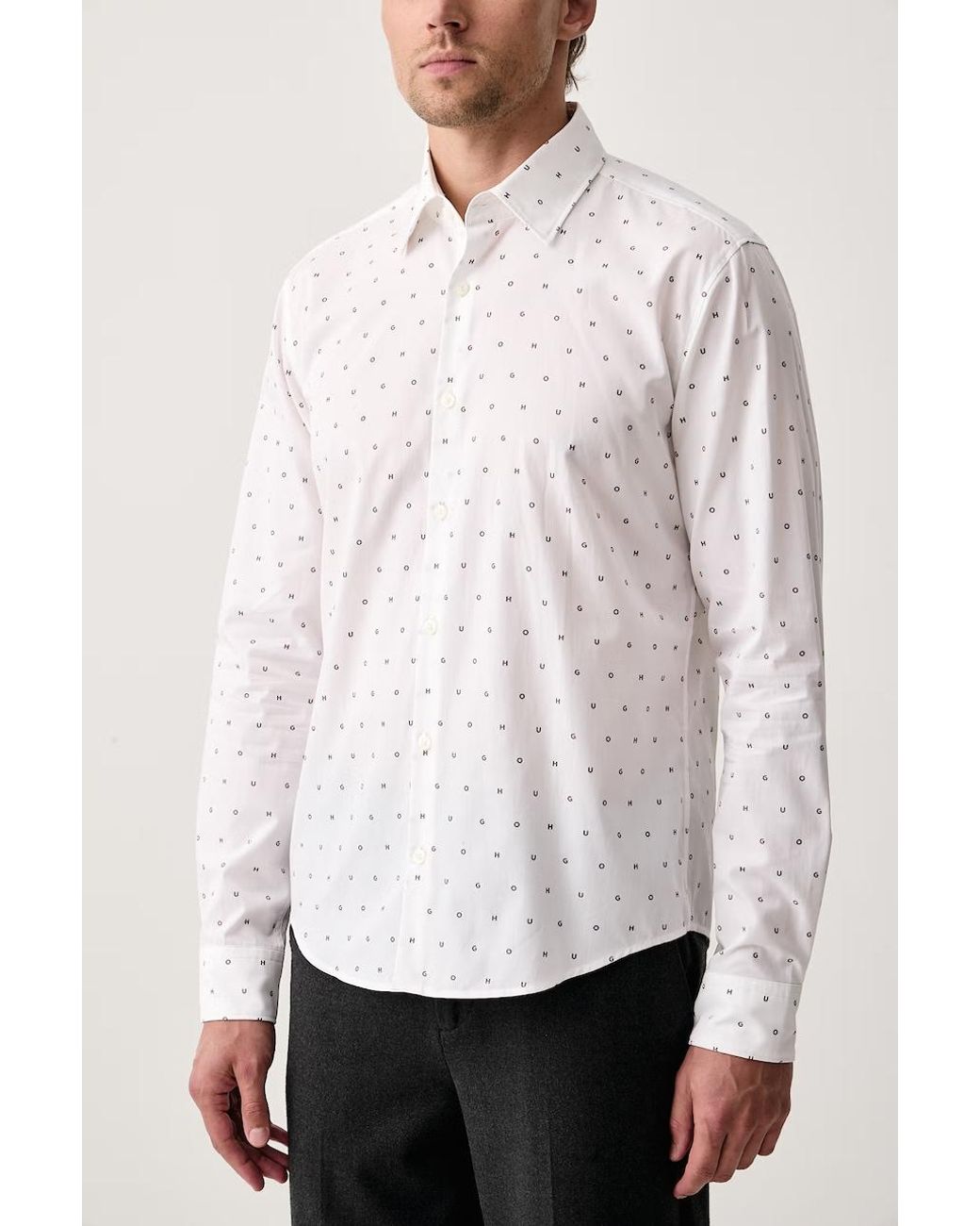 Camicia Da Uomo di HUGO in White da Uomo