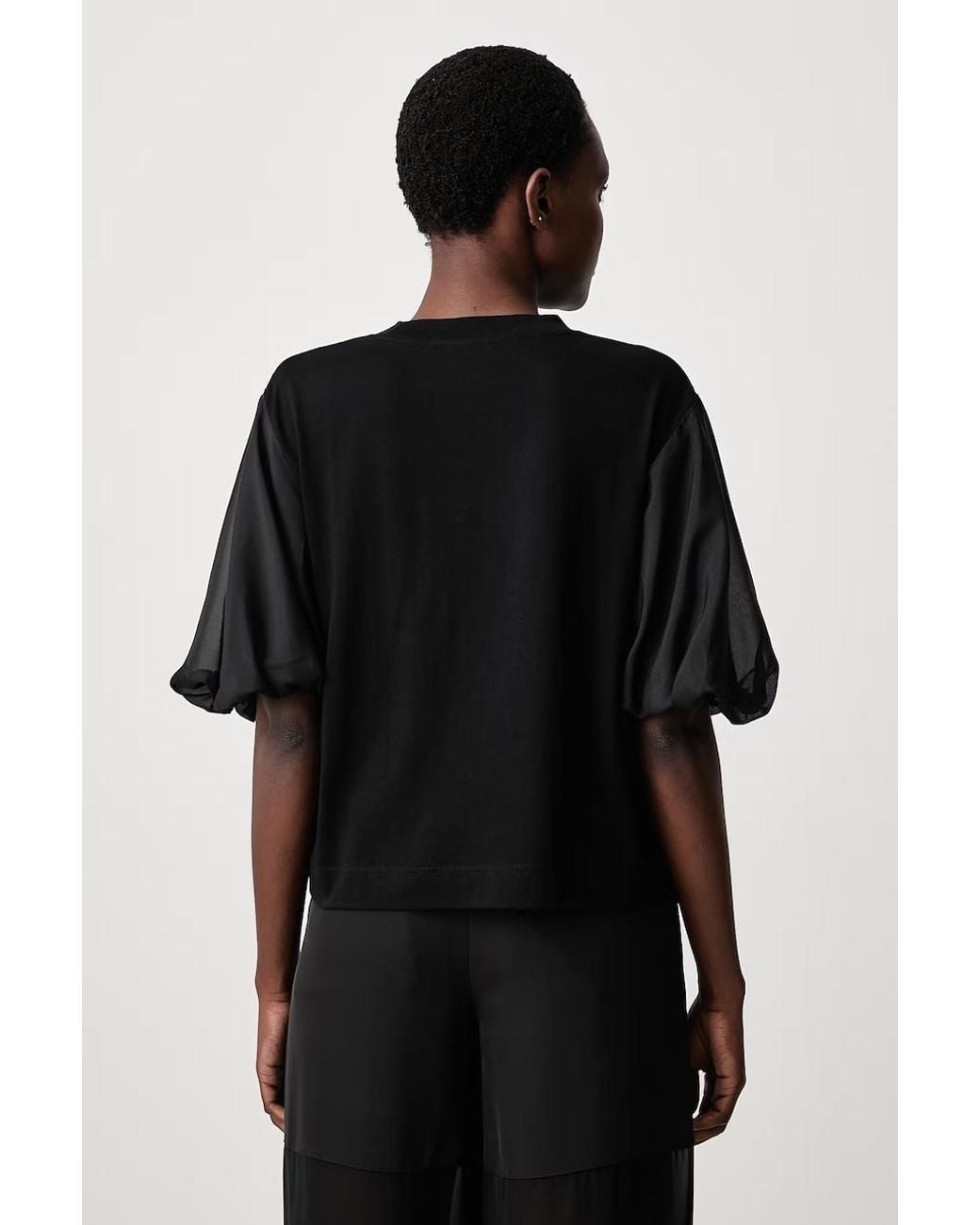 Camicetta Da Donna Con Cotone di Sisley in Black