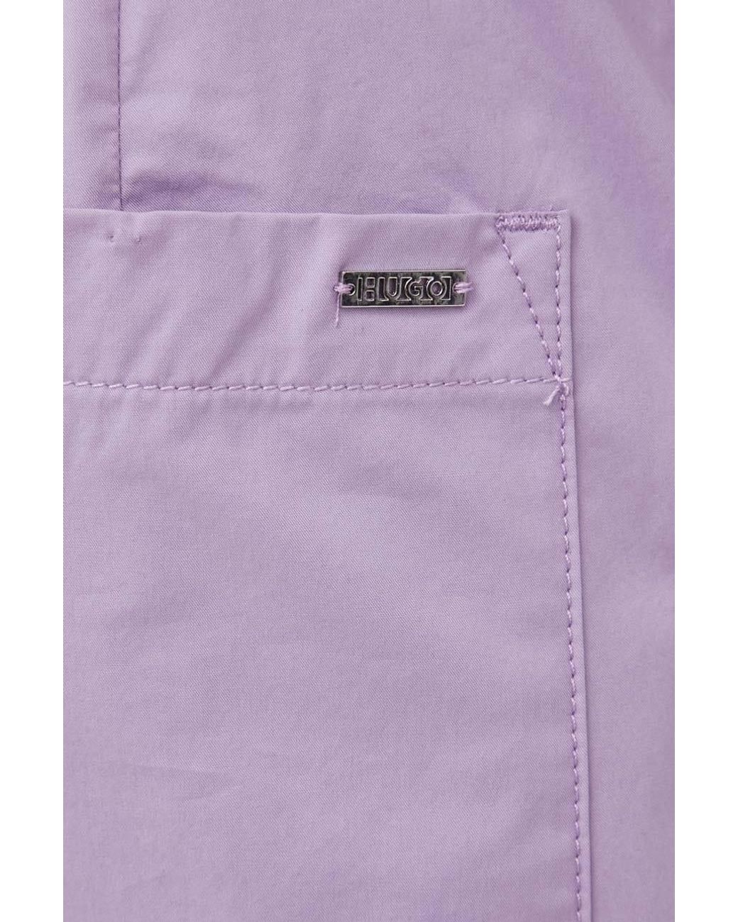 Pantaloncini di HUGO in Purple da Uomo