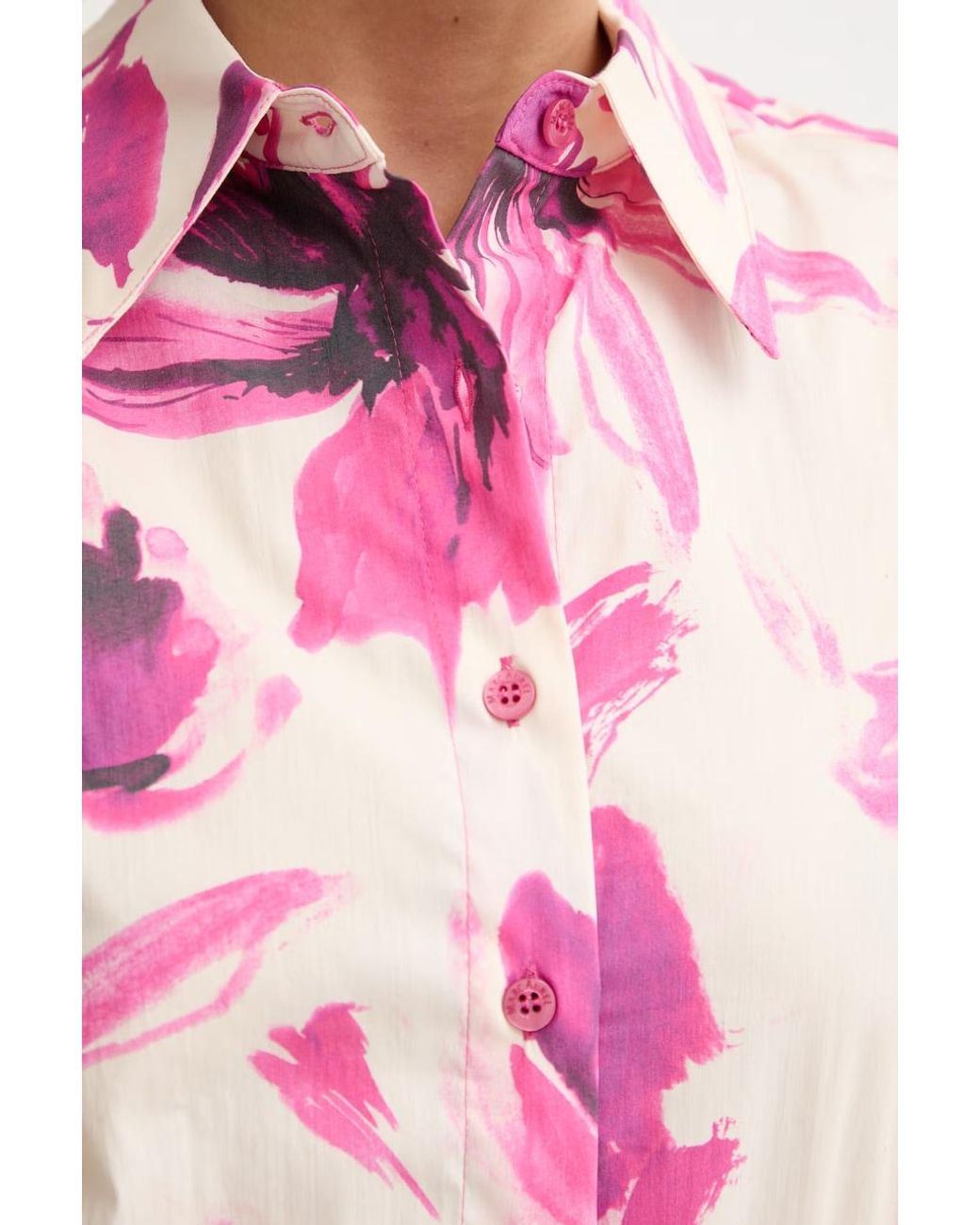 Camicia Da Donna Con Cotone di MARC AUREL in Pink