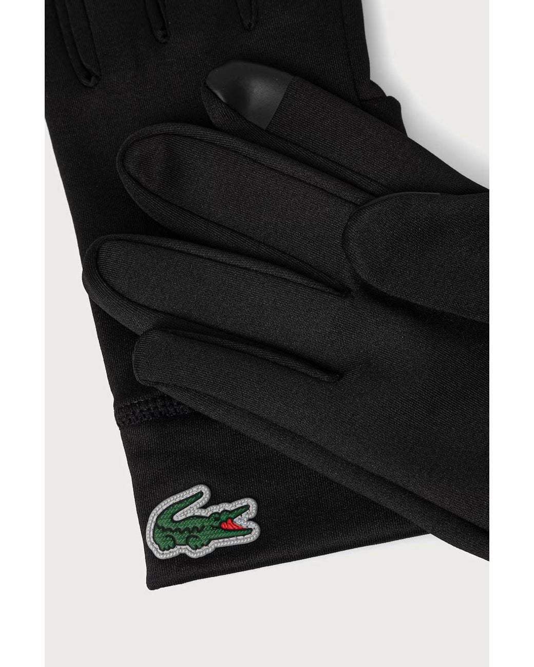 Guanti di Lacoste in Black