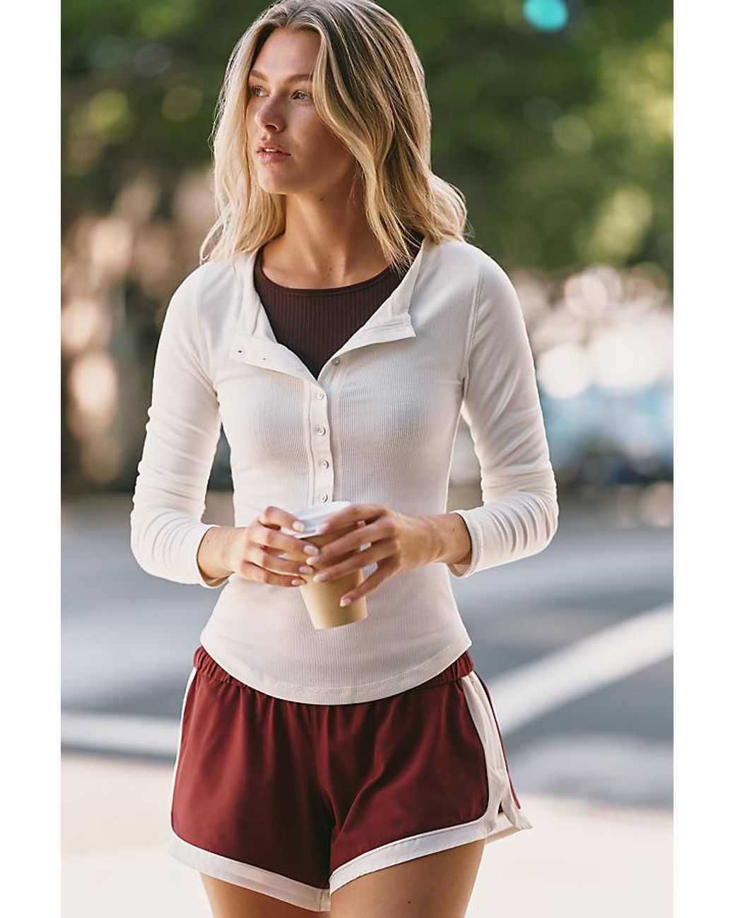 Daily Practice White Cloud Ridge Long-Sleeve Henley Top