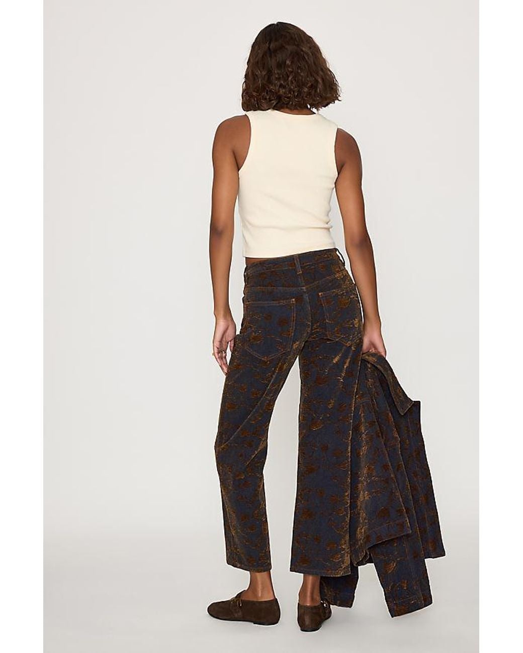 The Tiny Big Sister Black Maru Jacquard Straight-Leg Jeans