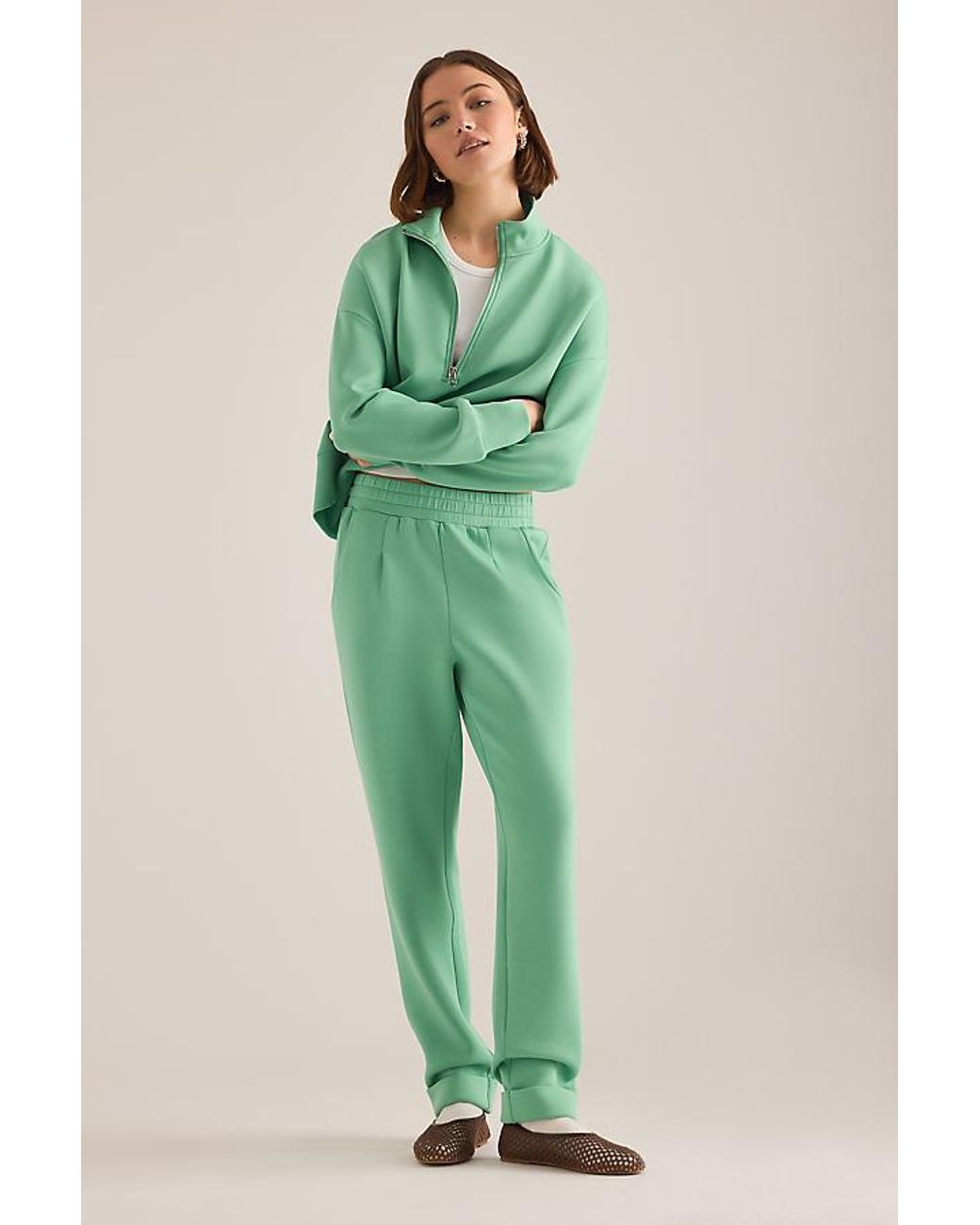 Varley Green The Rolled Cuff Joggers 28.5"