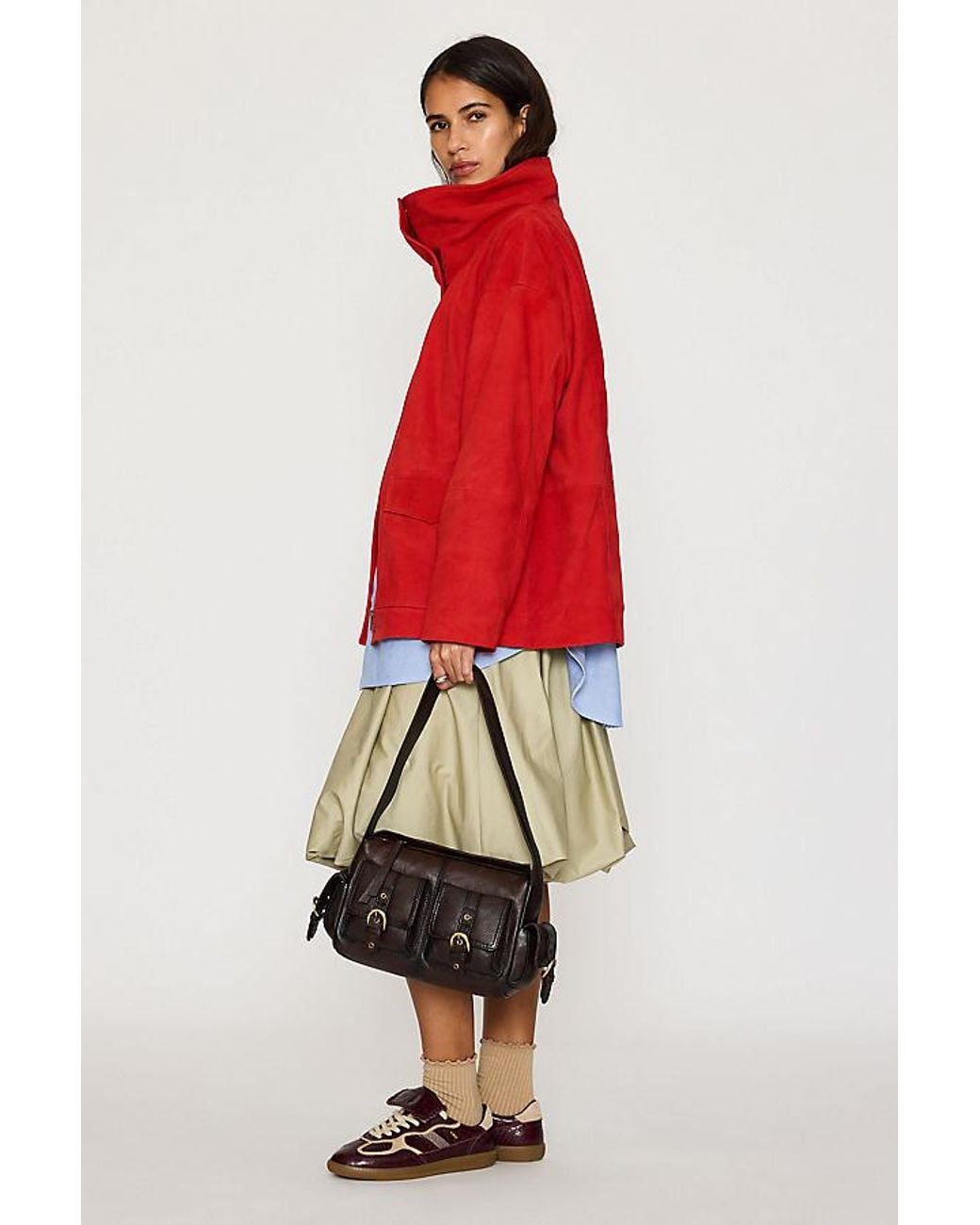 By Anthropologie Black The Leather Cargo Bag