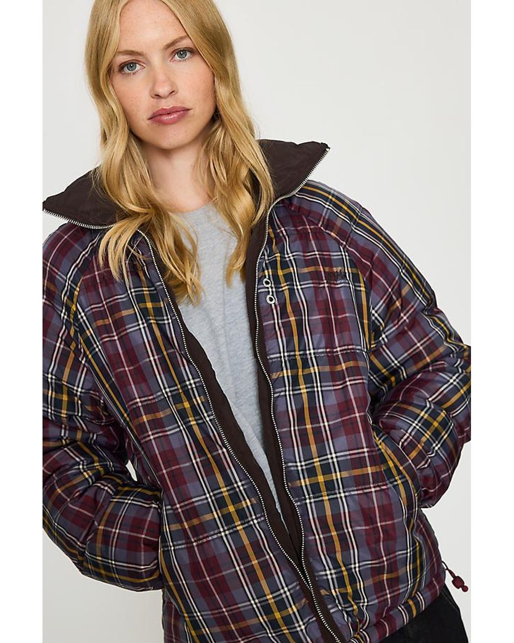 Damson Madder Black Reversible Opal Puffer Jacket