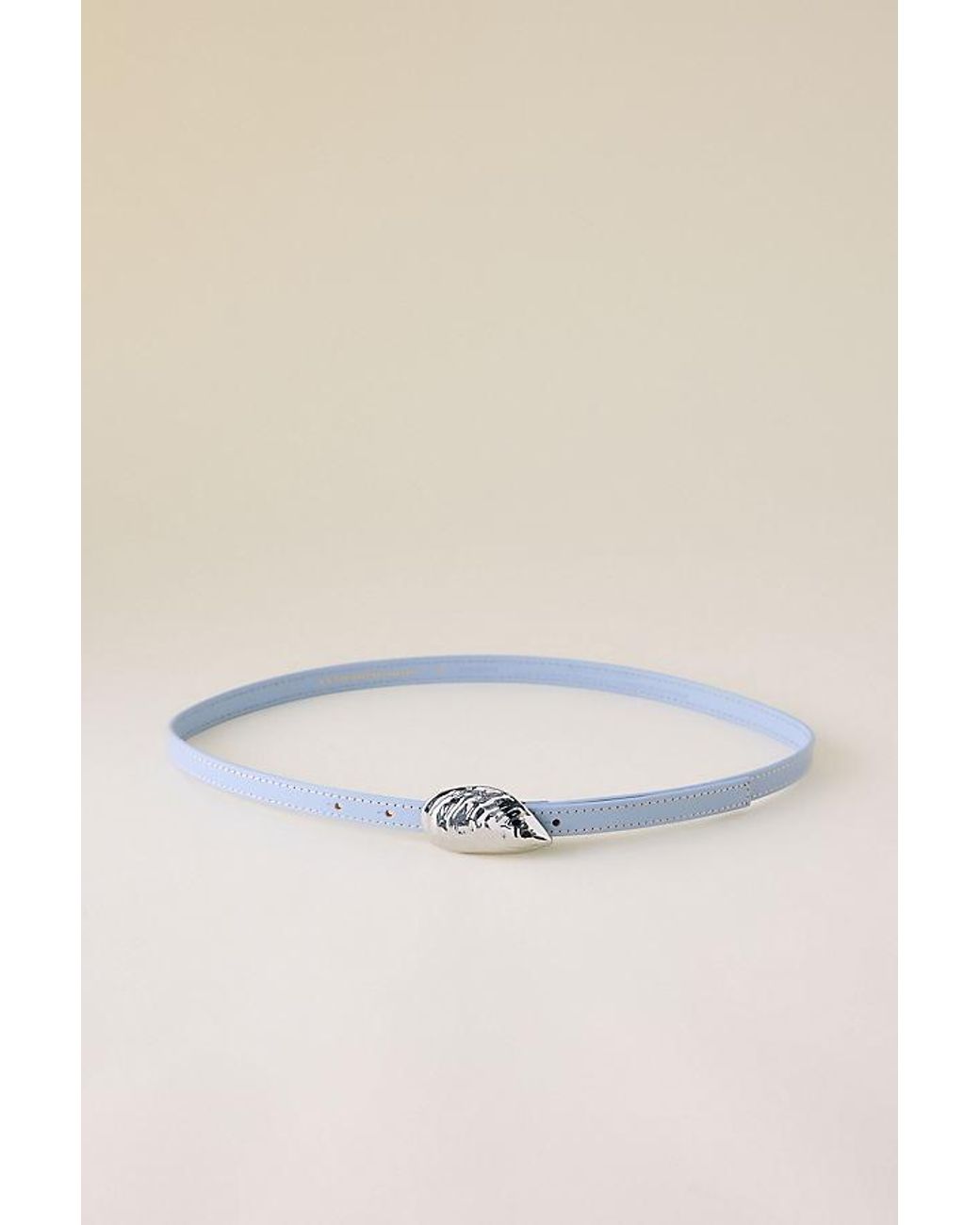 By Anthropologie Blue Skinny Shell Hardware Belt
