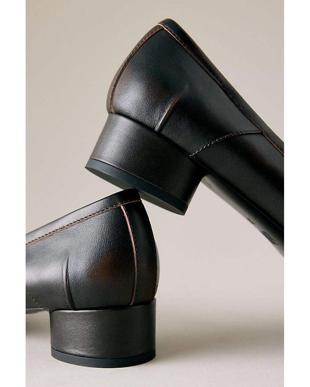 Bibi Lou Black Split-Toe Ballet Heels