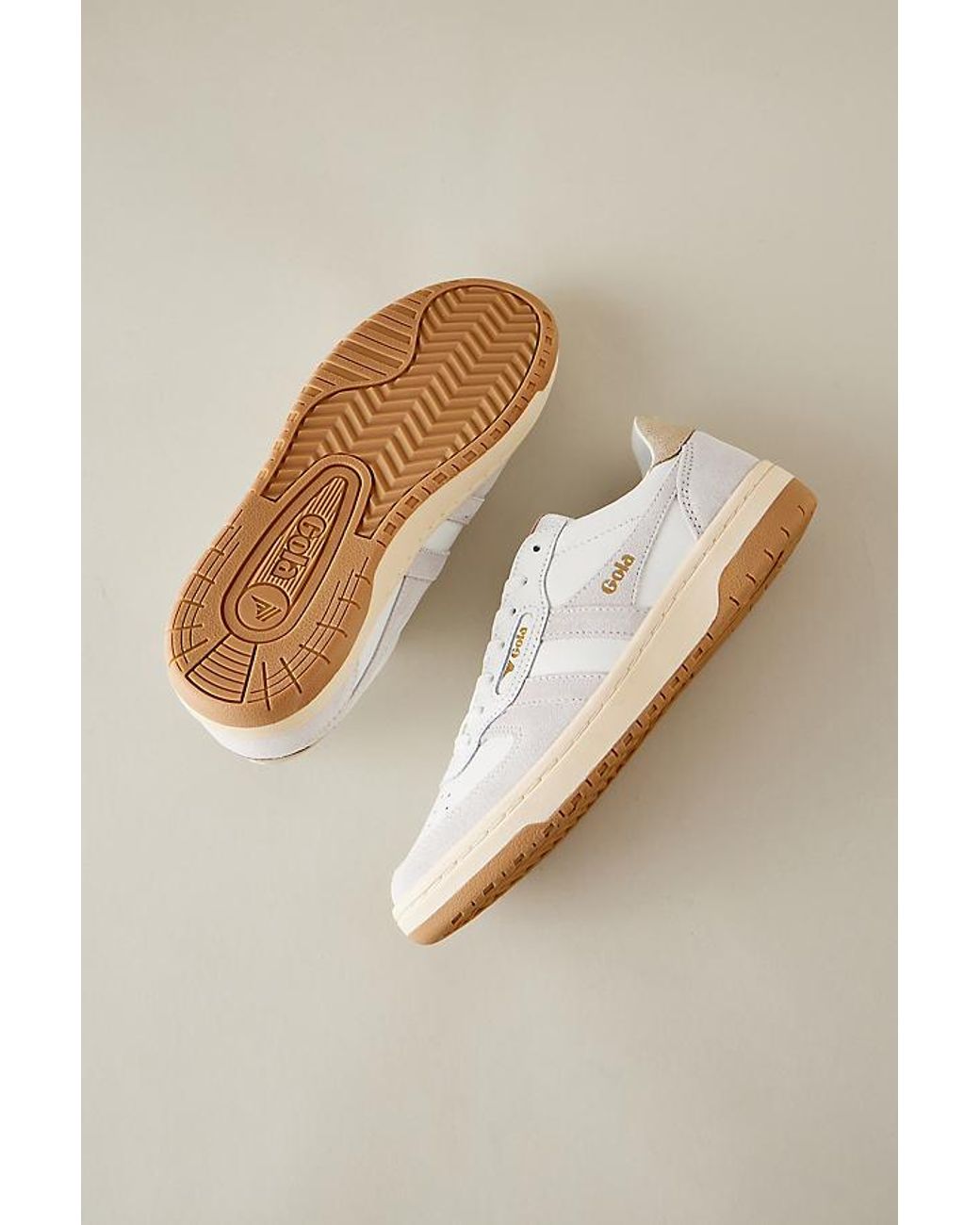 Gola Natural Hawk Suede Trainers