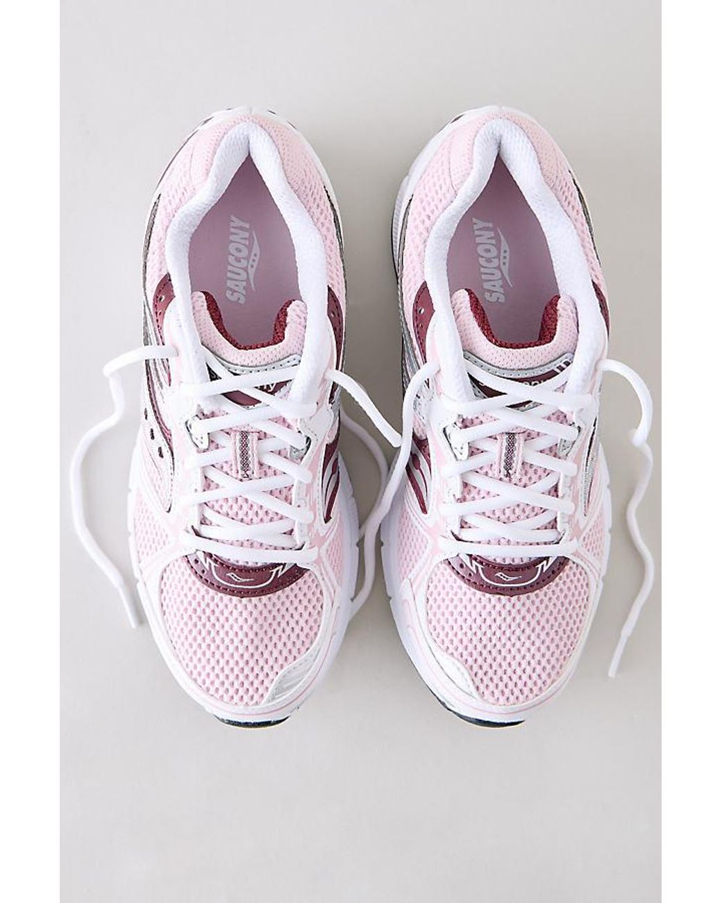 Saucony Pink Grid Legacy Trainers