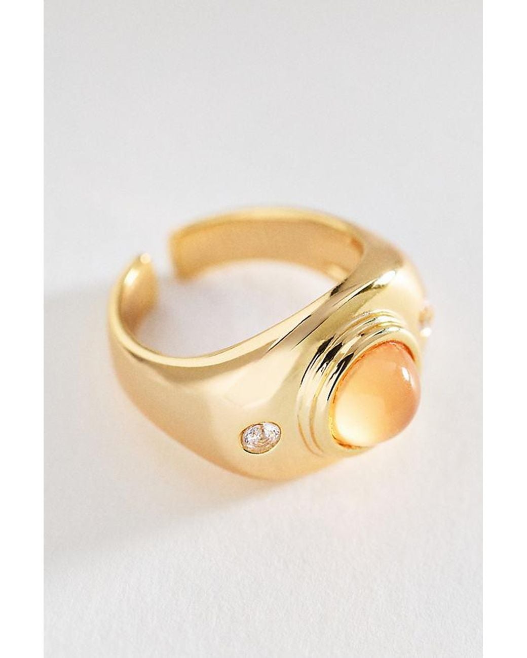 By Anthropologie Metallic Orbit Stacking Ring