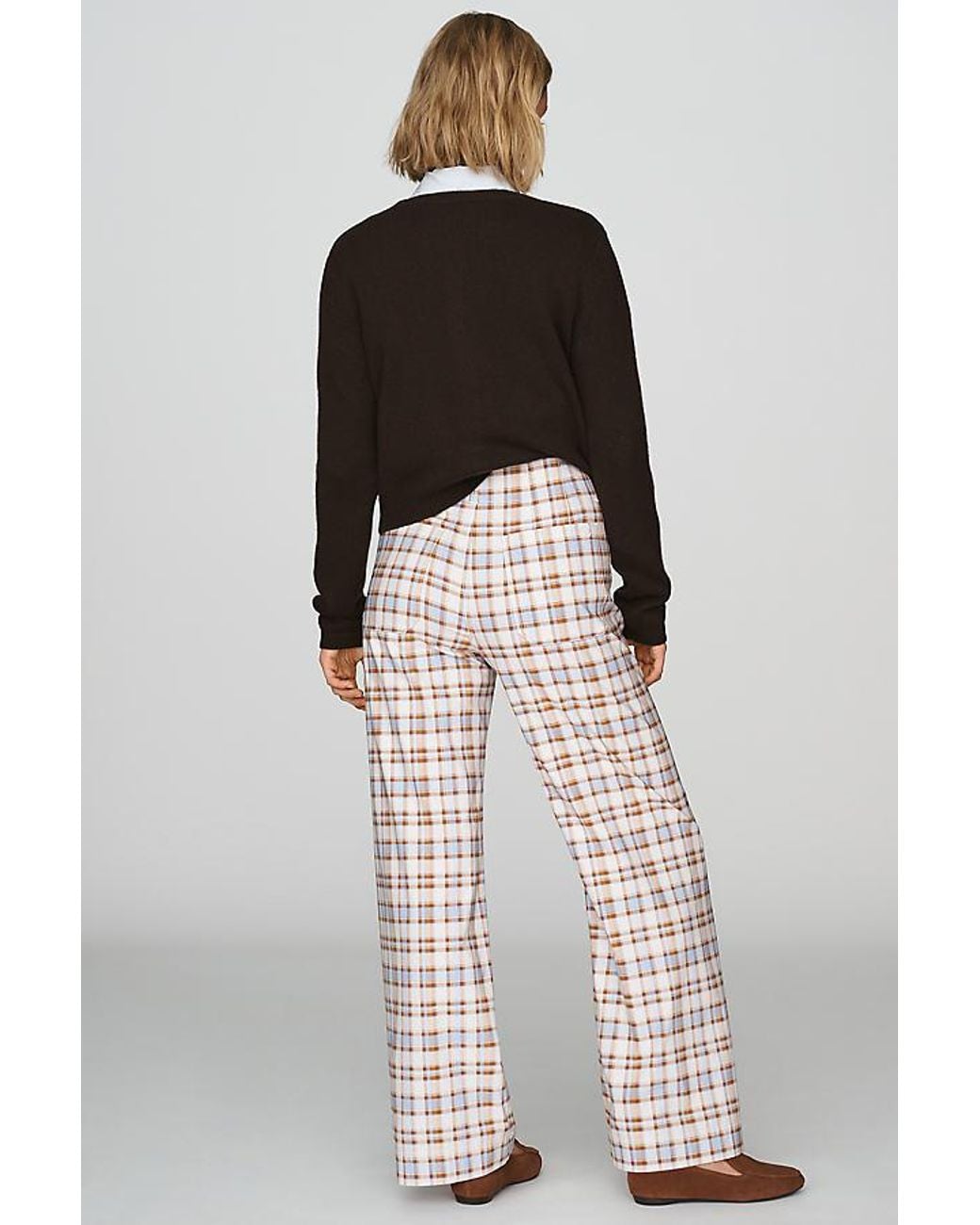Maeve Green The Colette Full-Length High-Rise Wide-Leg Trousers By