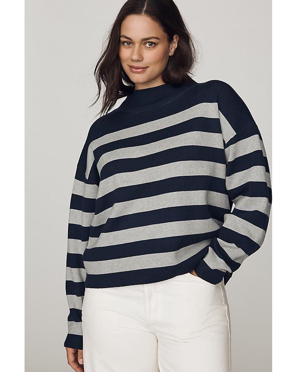Maeve Gray Carys Mock-Neck Jumper