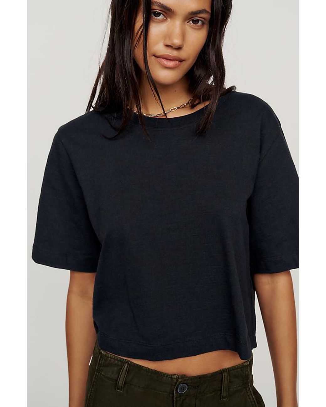 Maeve Black The Corey Short-Sleeve Boxy T-Shirt By