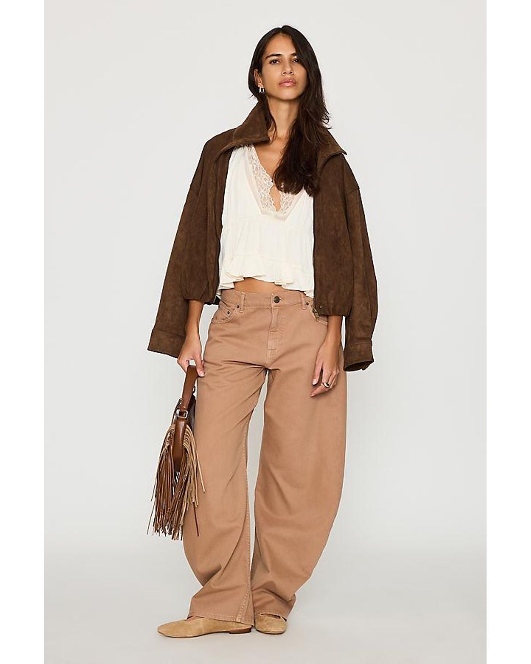 By Anthropologie Green The Mollie Low-Rise Barrel Jeans