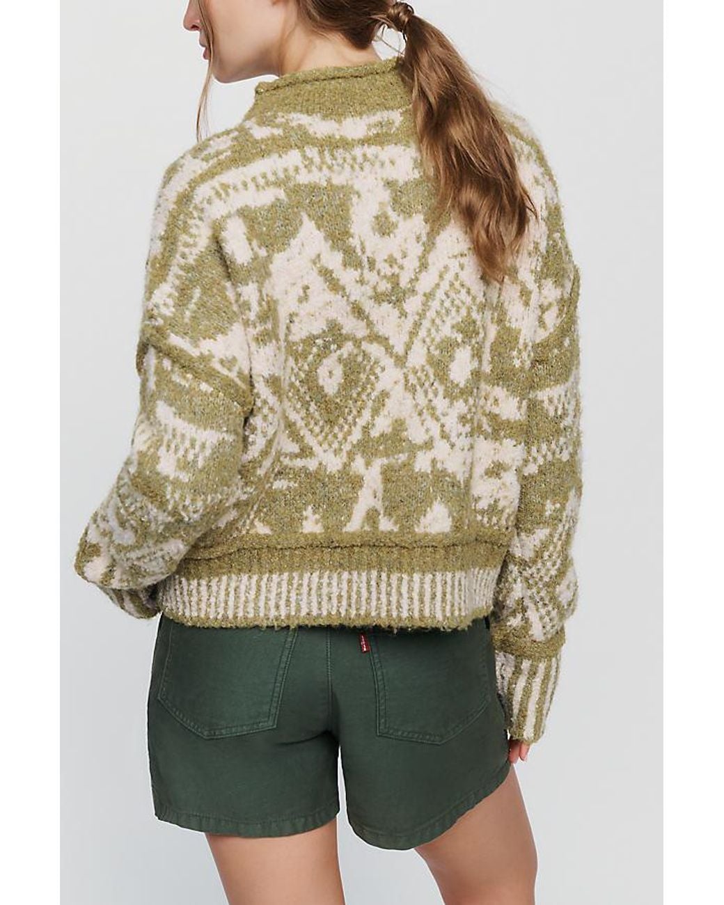 Pilcro Natural Relaxed Roll-Neck Jumper