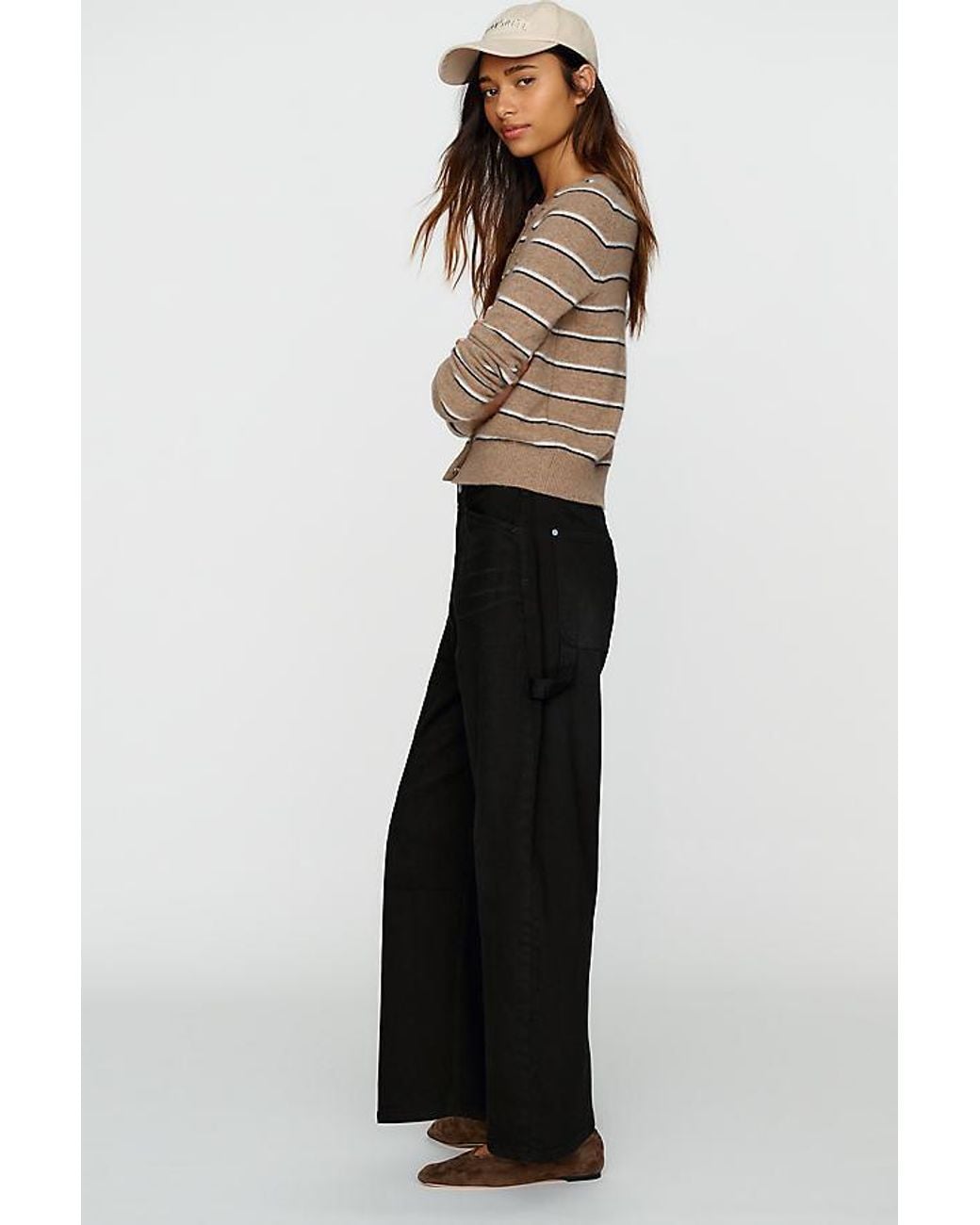 Pilcro Blue The Kayden High-Rise Carpenter Barrel-Leg Jeans By