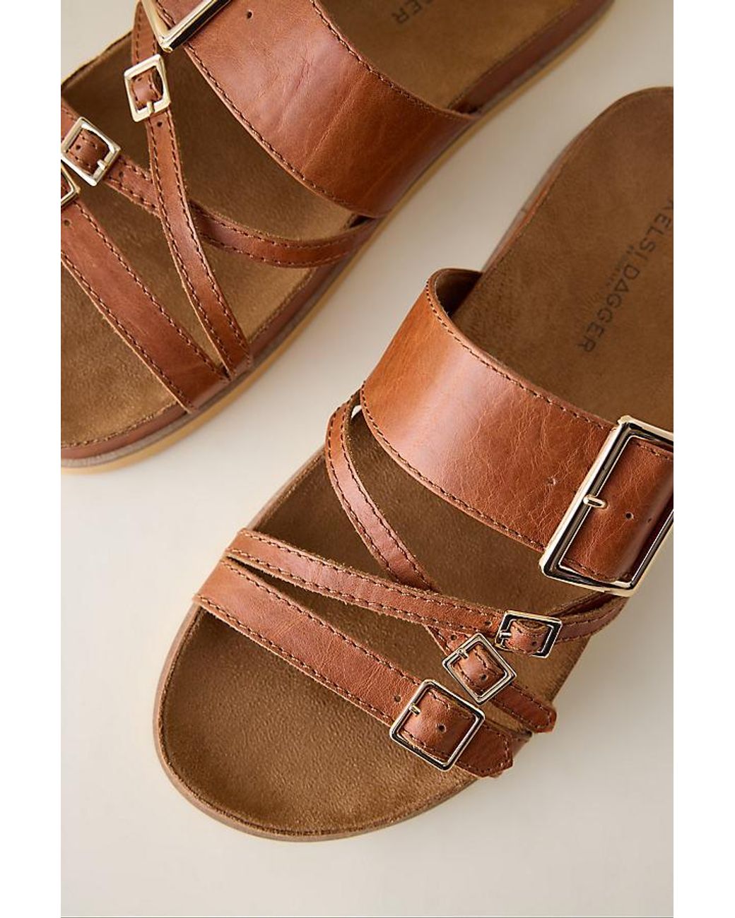 Kelsi Dagger Brooklyn Natural Stella Slide Sandals