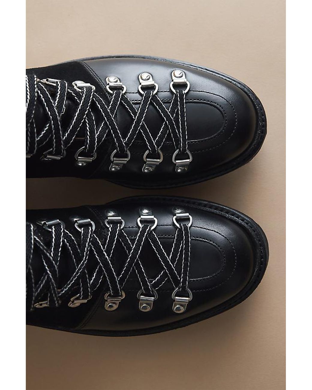 GRENSON Black Nanette Hiker Boots