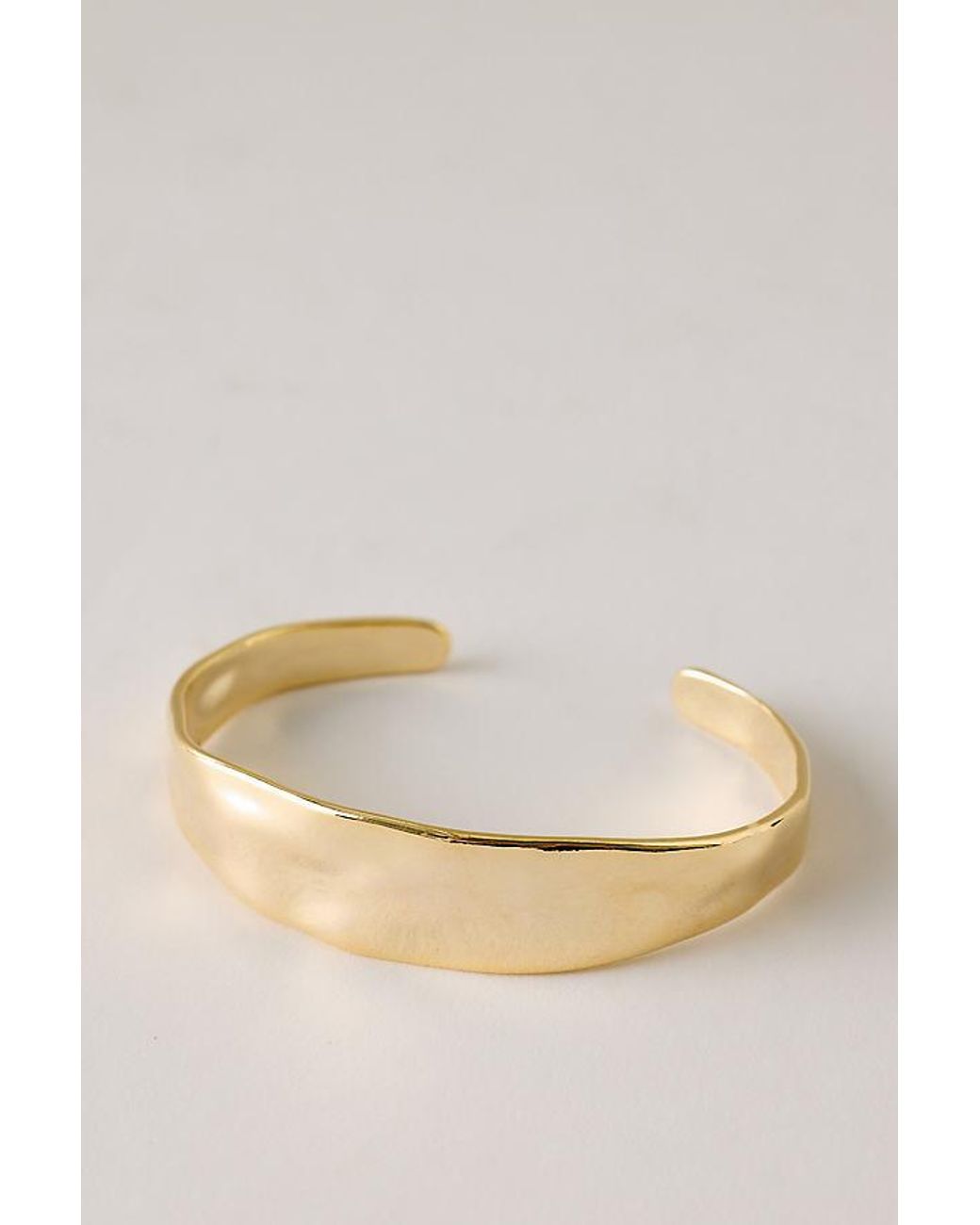 By Anthropologie Natural Hammered Bangle Bracelet