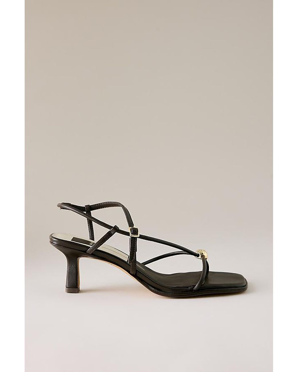 Dolce Vita Metallic Mylee Strappy Kitten Heels