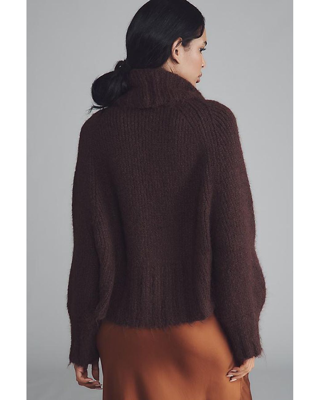 Mare Mare Brown Cropped Shrug