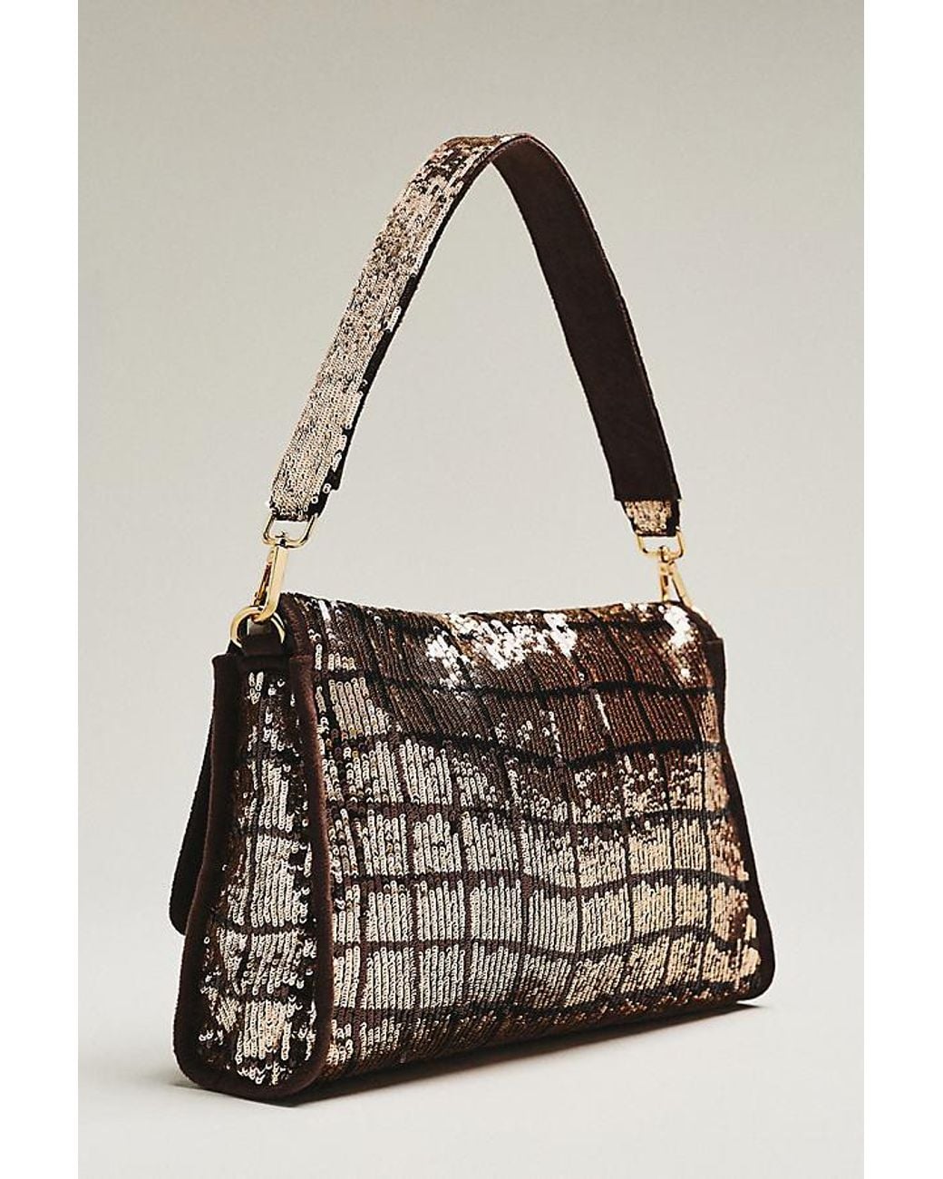 Maeve Natural Audra Beaded Shoulder Bag
