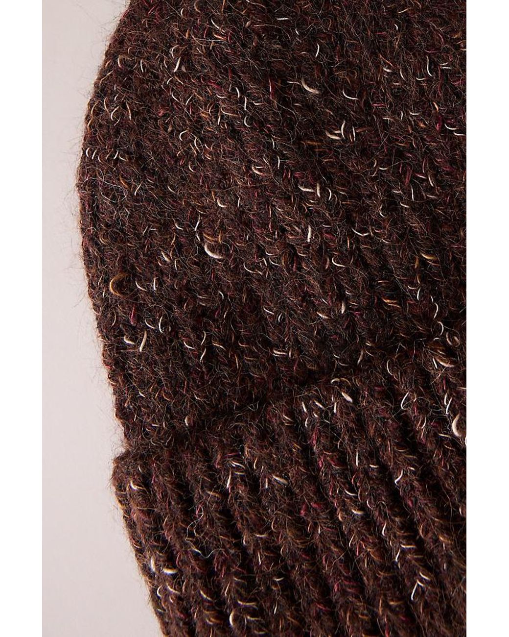 By Anthropologie Brown Chunky Knit Beanie