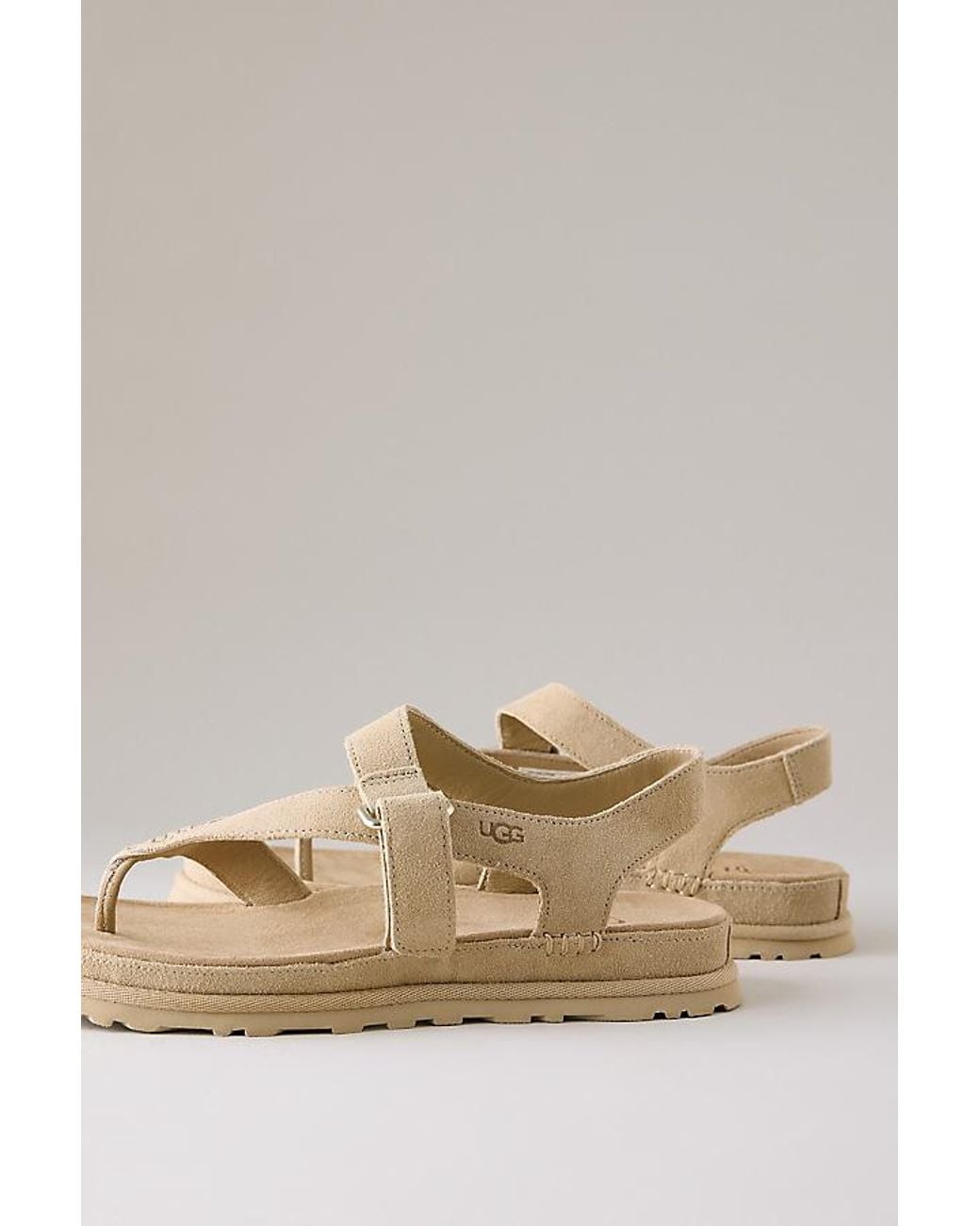Ugg Natural Goldengaze Toe Post Sandals