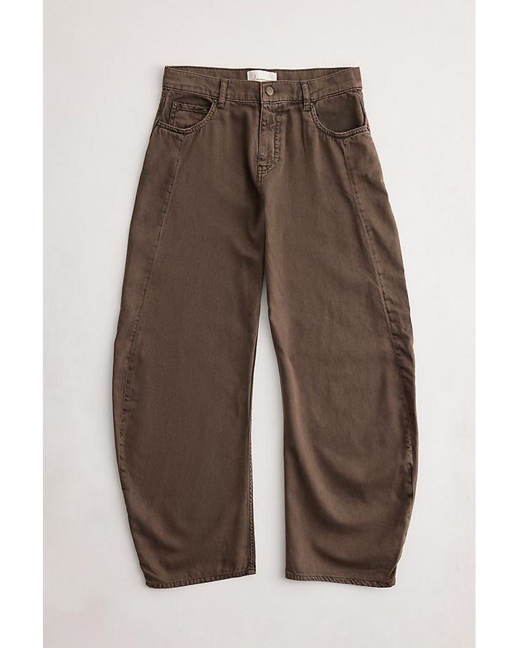 By Anthropologie Blue The Mollie Low-Rise Barrel Jeans