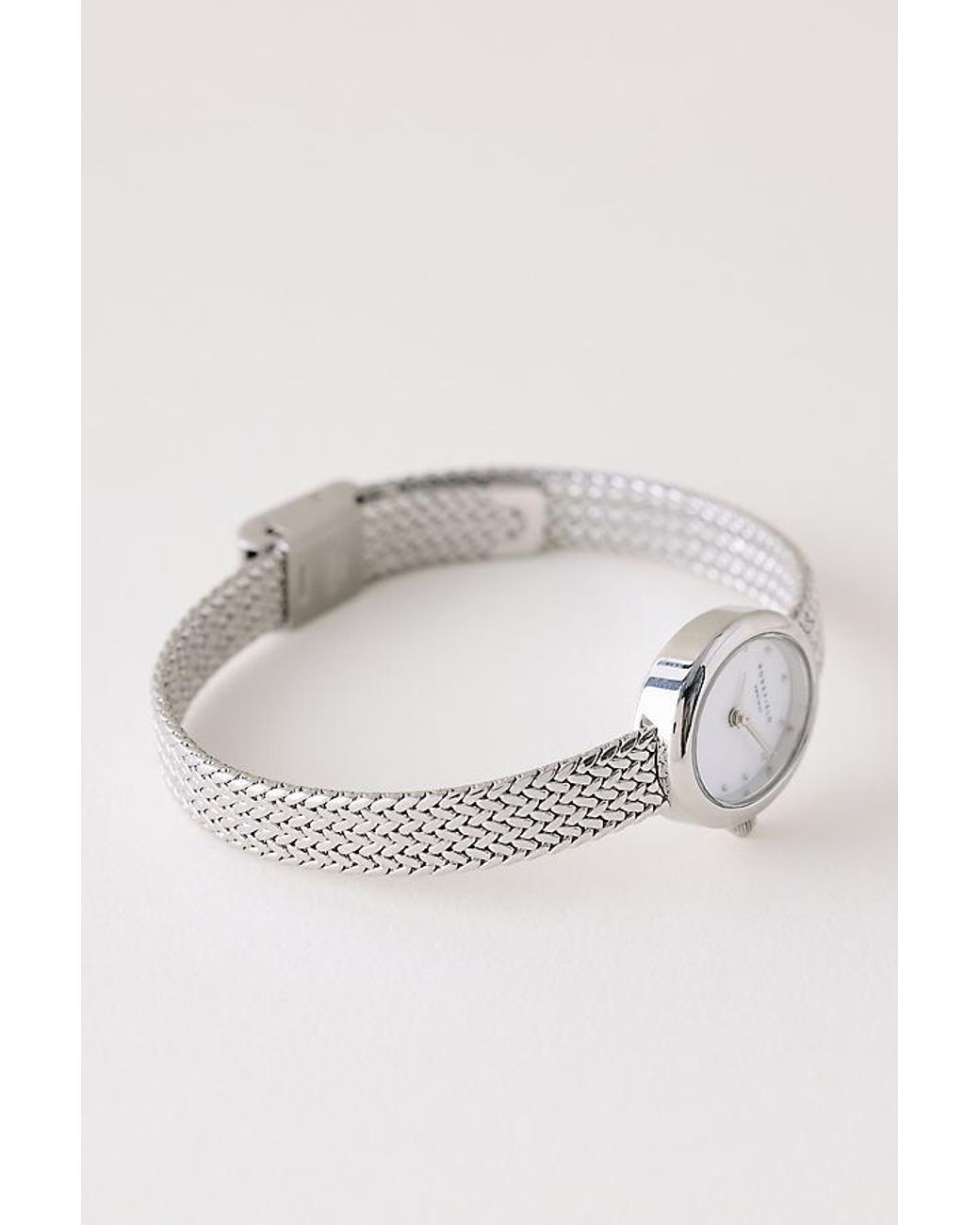 ROSEFIELD Metallic Mini Oval Quartz Watch