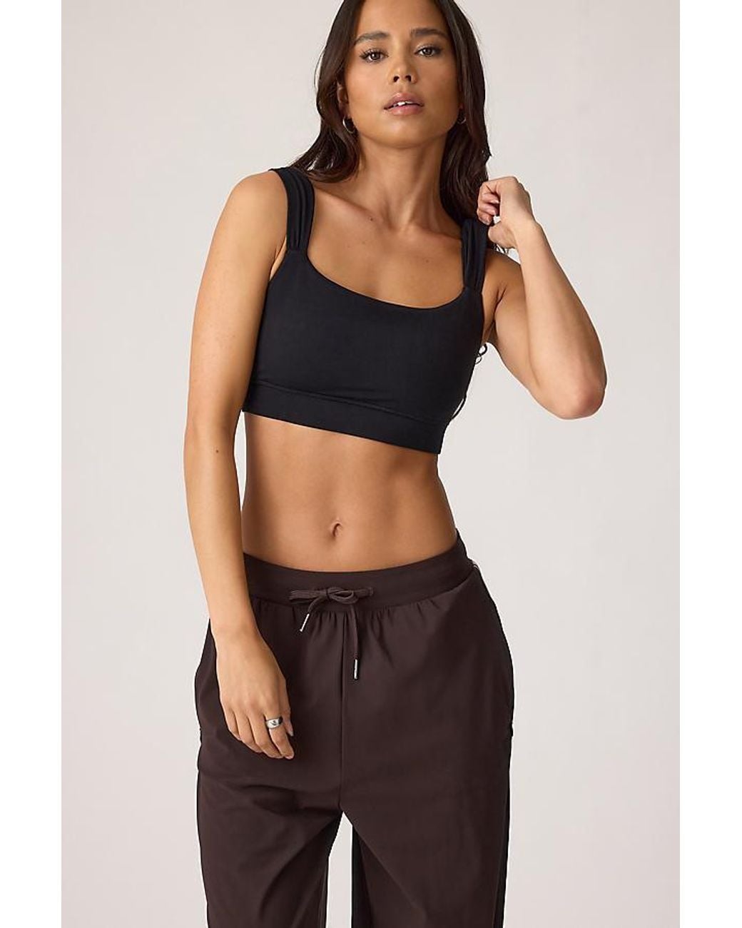 Sweaty Betty Black Ultimate Studio Ruched Sports Bra