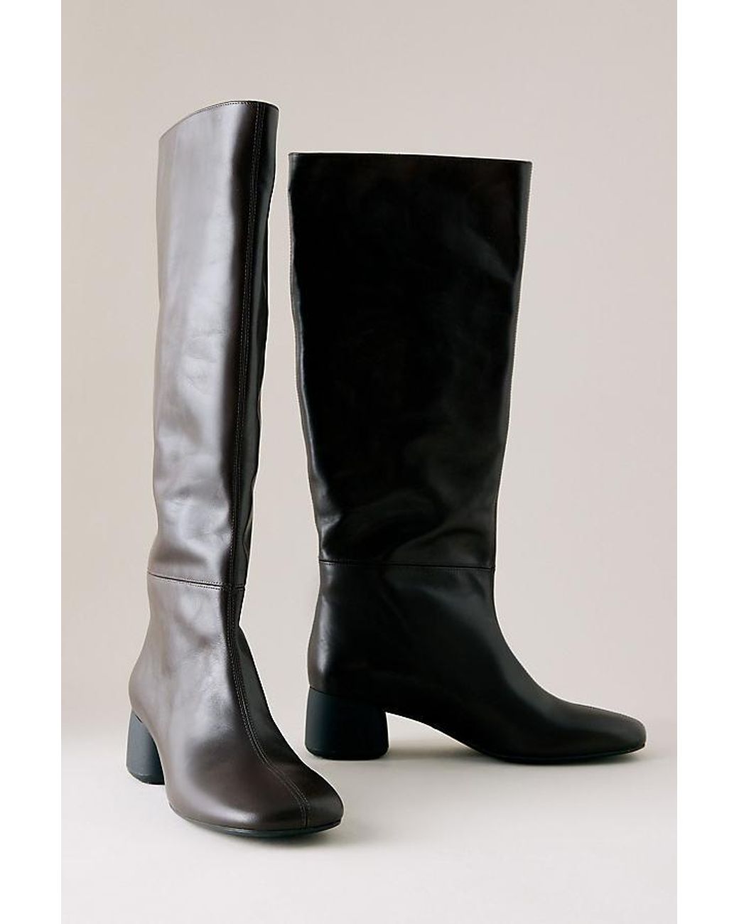 Vagabond Black Vagabond Livia Tall Leather Scrunch Boots