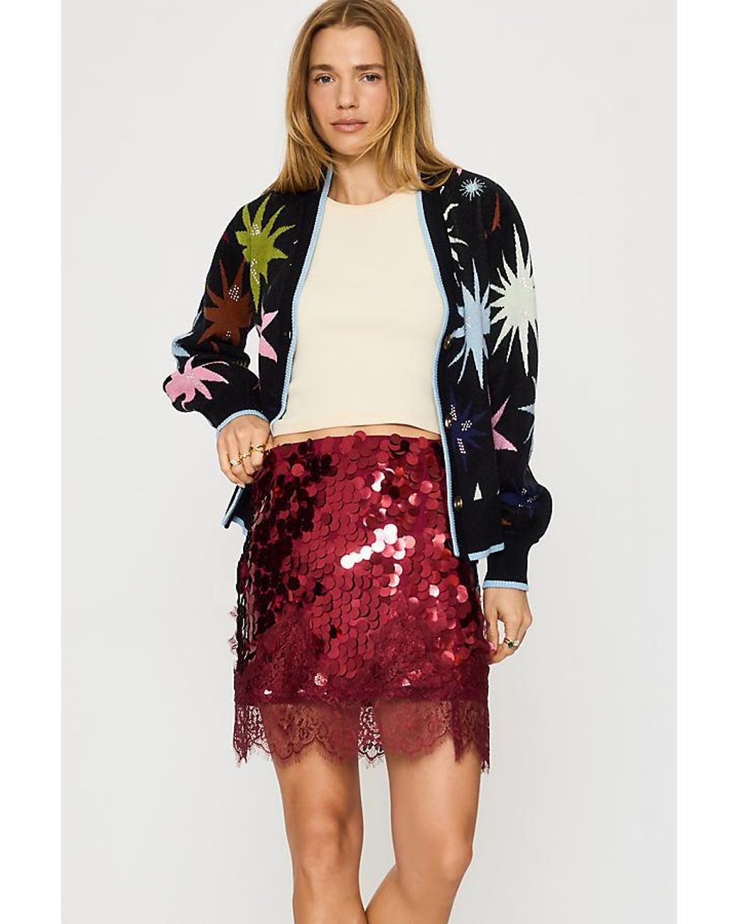 Never Fully Dressed Red Star Cardigan