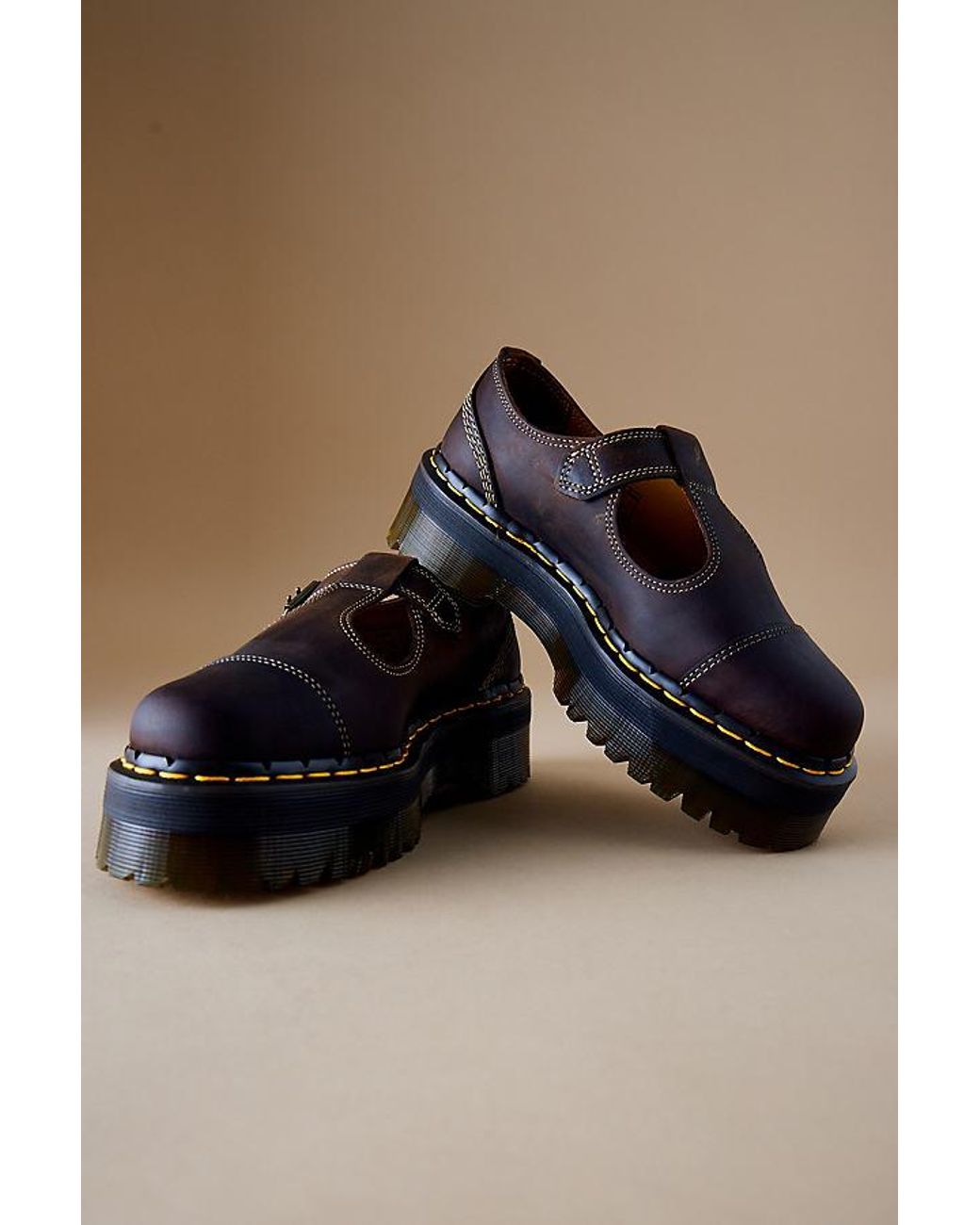 【美品】Dr. Martens BETHAN・UK6 Dr. Martens Women's Bethan Mary Jane Shoes, Black Polished