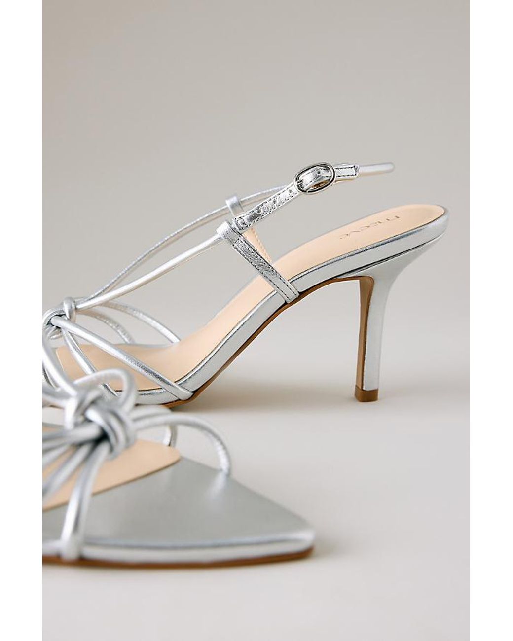 Maeve Natural Pointed Toe Strappy Heels