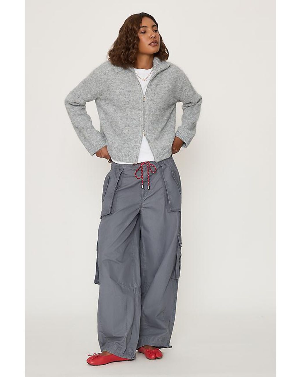 By Anthropologie Gray Tabby Tech Cargo Pants