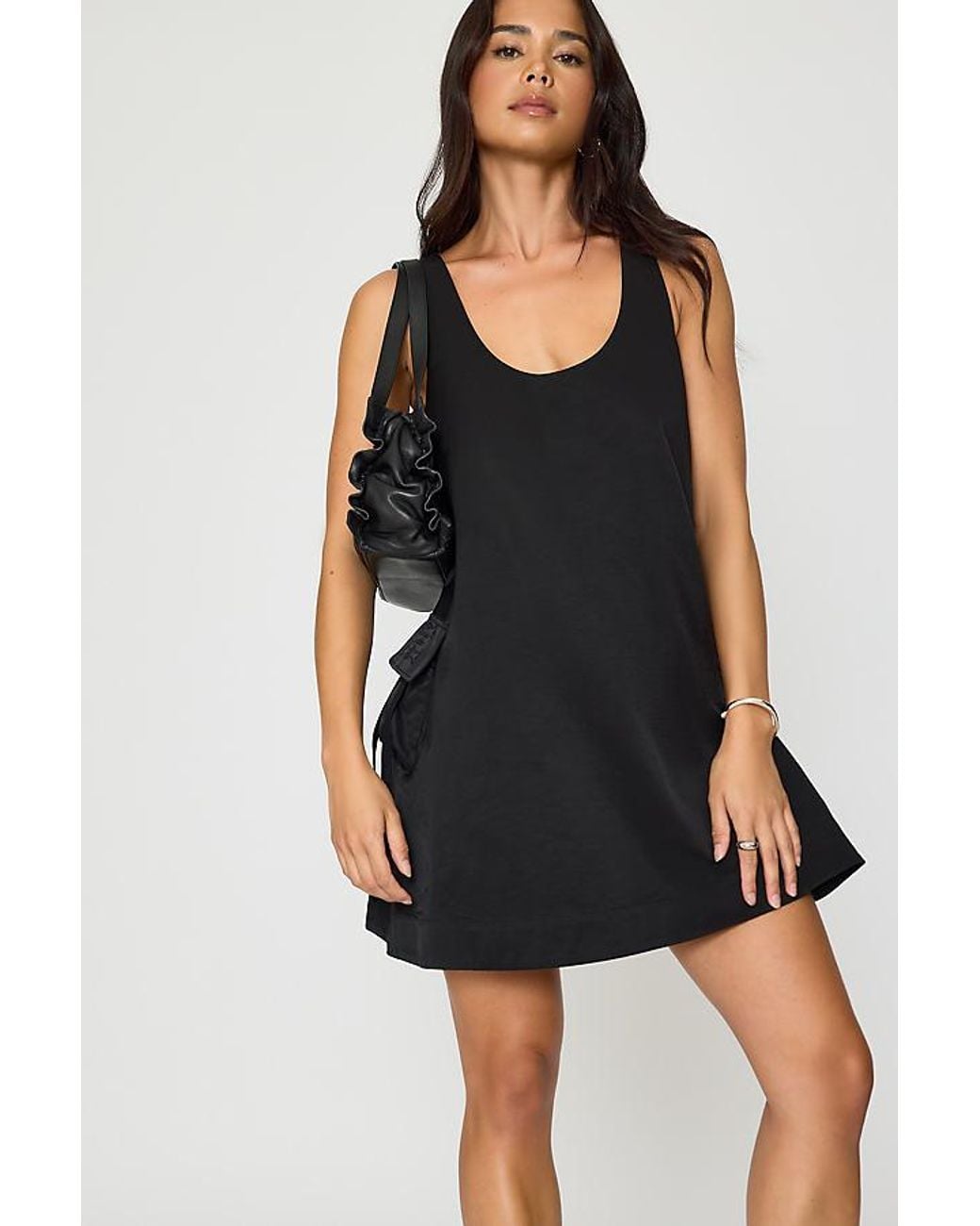 Damson Madder Black Cairo Mini Swing Dress