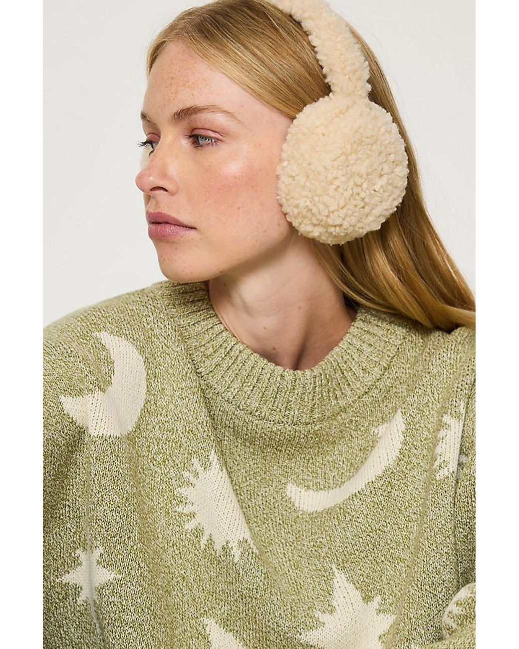 By Anthropologie Green Teddy Earmuffs