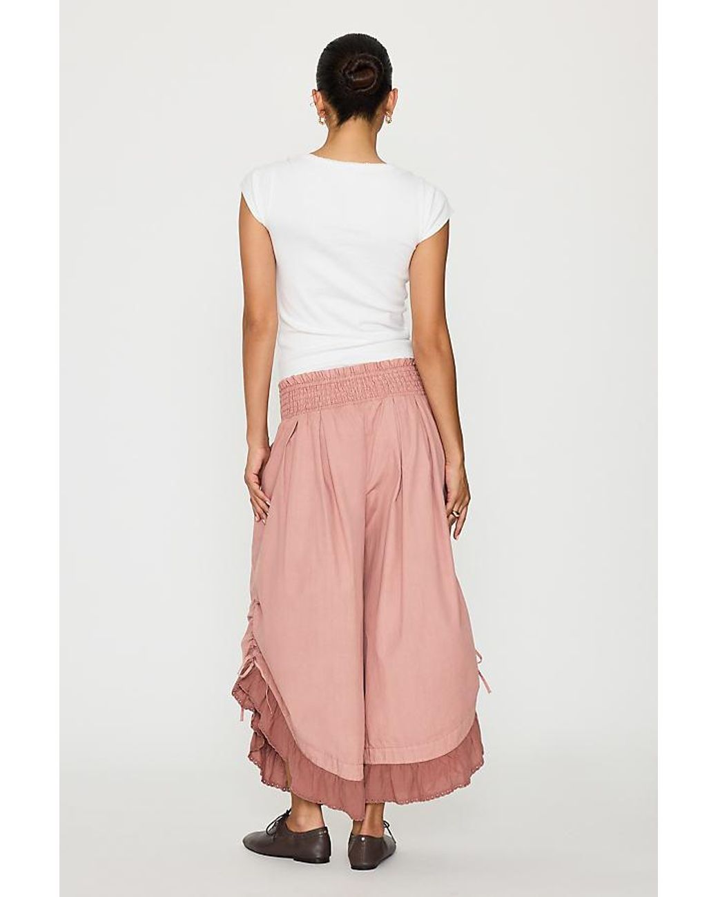 By Anthropologie Pink Petticoat Trousers