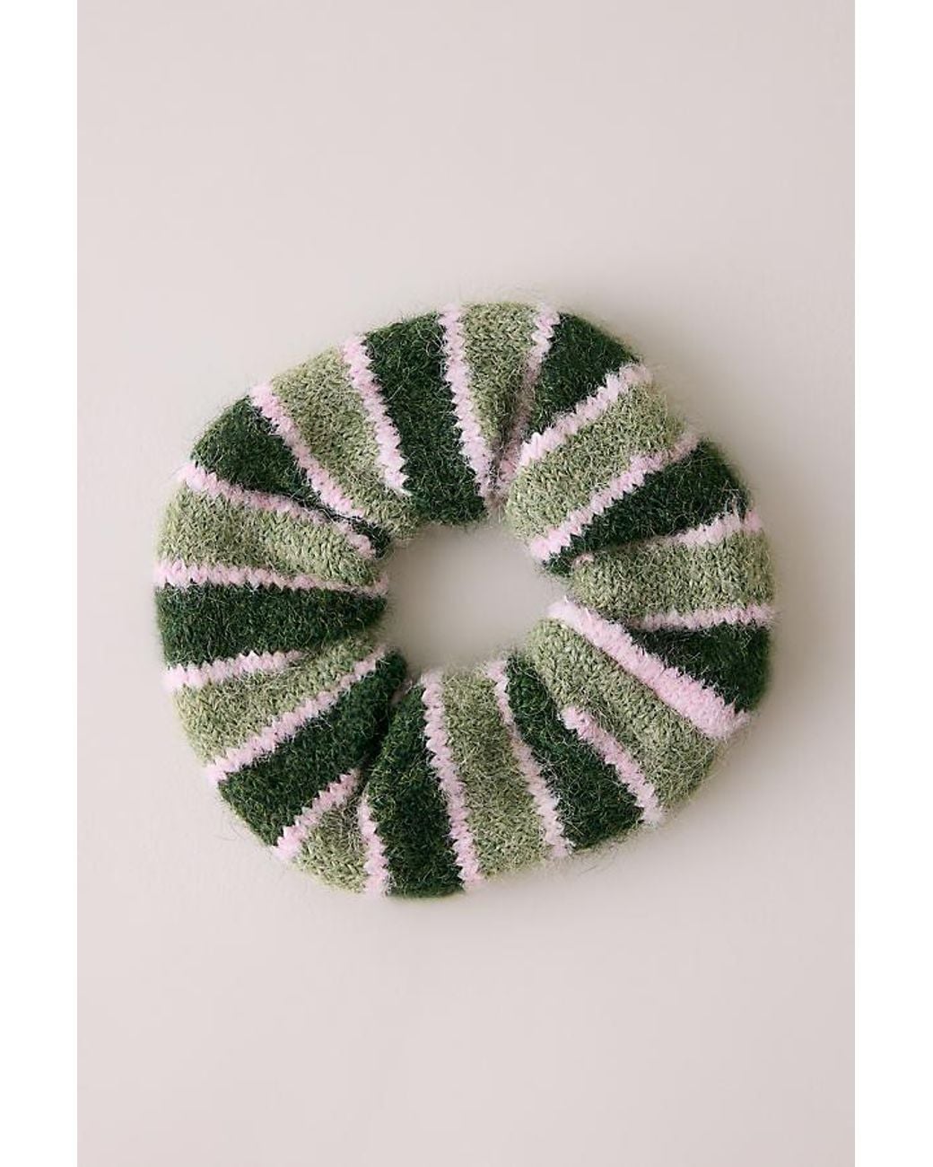 By Anthropologie Green Knitted Scrunchie