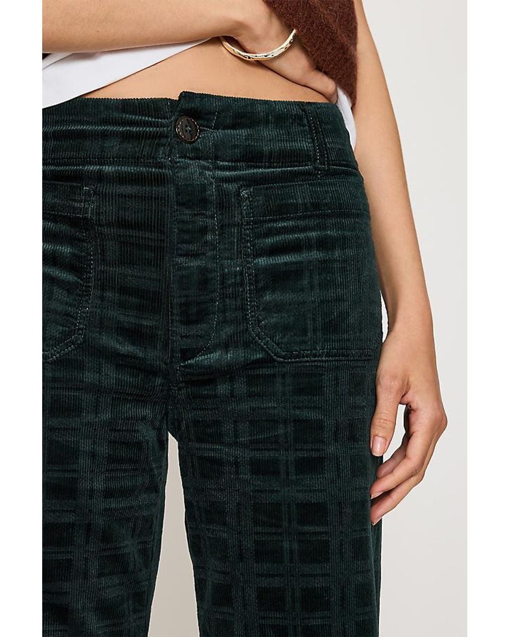 Maeve Blue @Merricksart X Corduroy Lattice Full-Length Colette Trousers